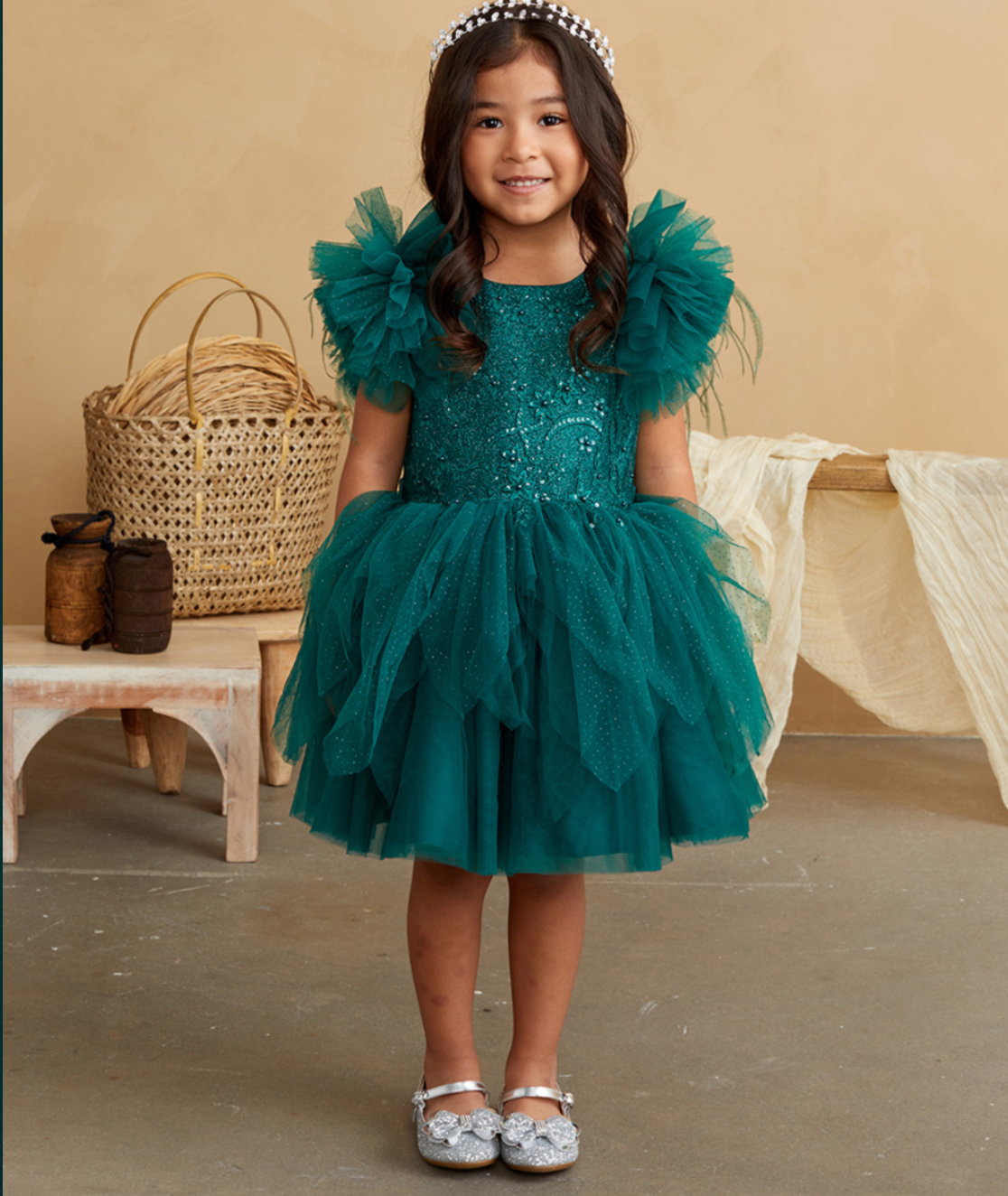Girl's Sparkle Tulle Dress